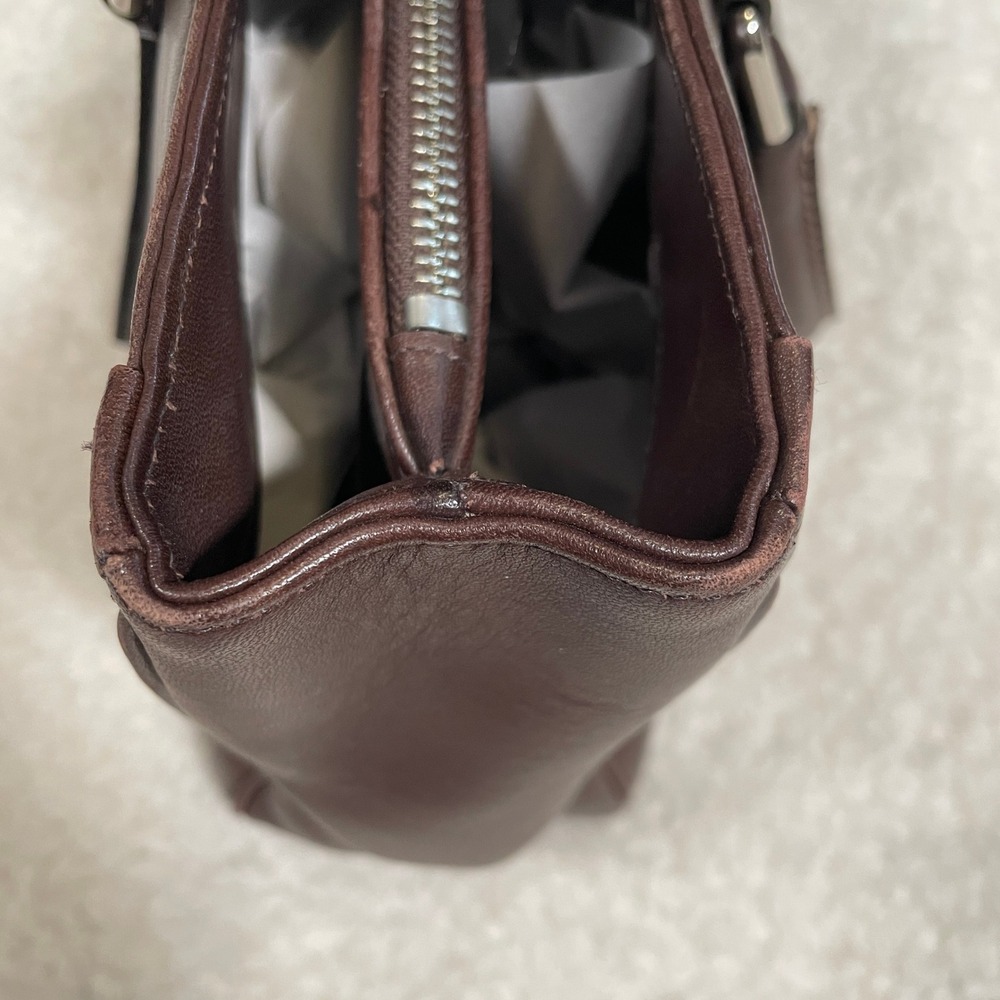 Vintage Coach Bonnie Legacy Handbag Satchel Dark Brown Leather 2001 Y2K - Picture 9 of 15